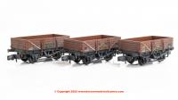 377-491 Graham Farish 5 Plank China Clay 3-Wagon Pack BR Bauxite (TOPS) with Tent Canopy
